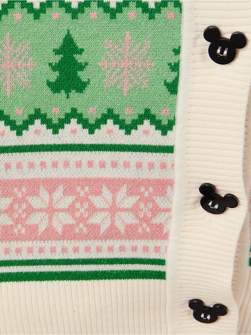 NEW Mickey Mouse and Friends Holiday Cardigan Sweater - Picture 5 of 12